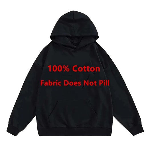 Mens Hip Hop 100% Cotton Streetwear Hoodies