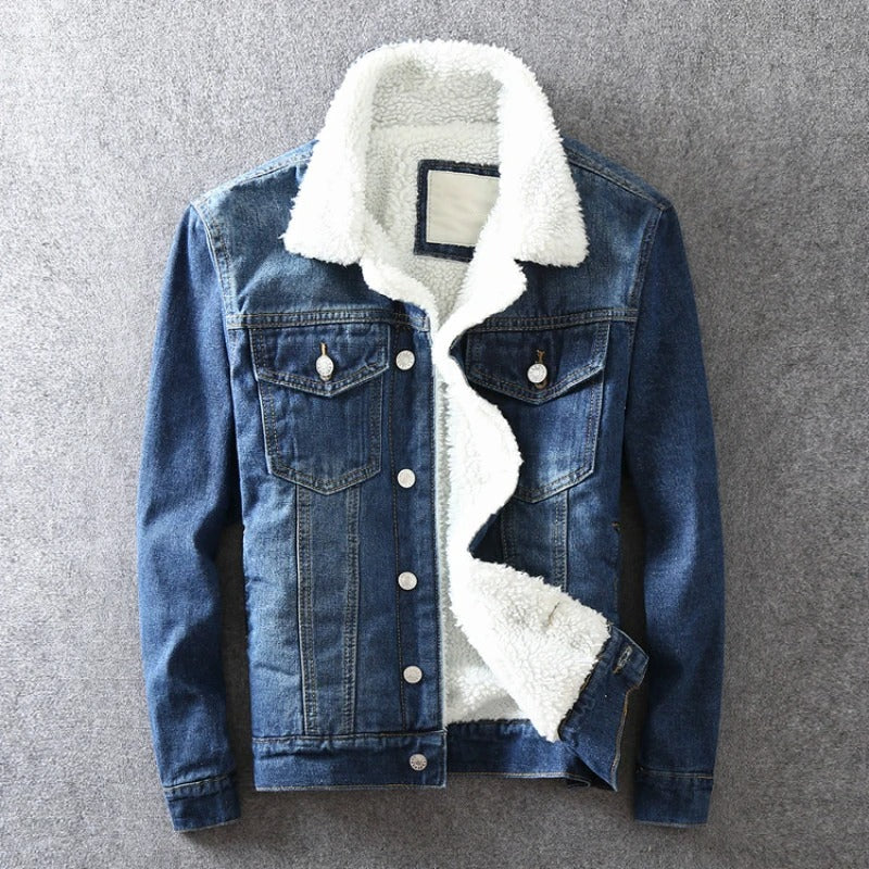 Men Winter Jacket Fashion Fleece Lined Outerwear
