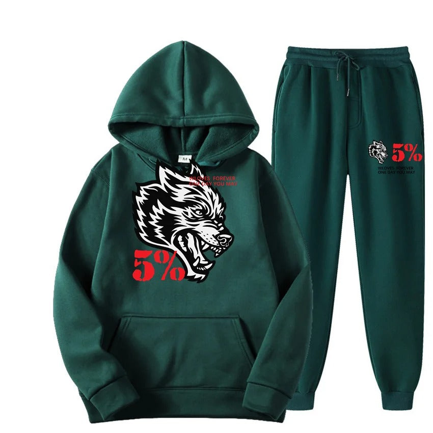 Fashion New Hip Hop Wolf head Print Men’s Jackets