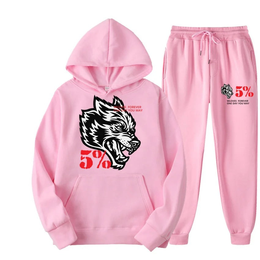 Fashion New Hip Hop Wolf head Print Men’s Jackets