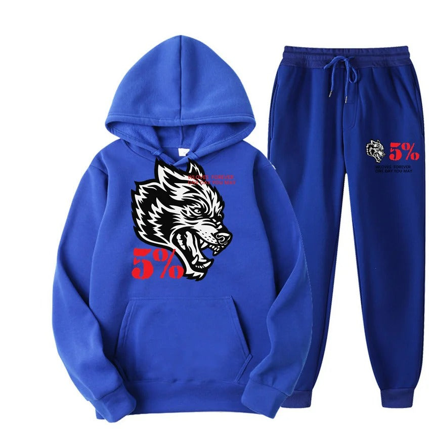 Fashion New Hip Hop Wolf head Print Men’s Jackets