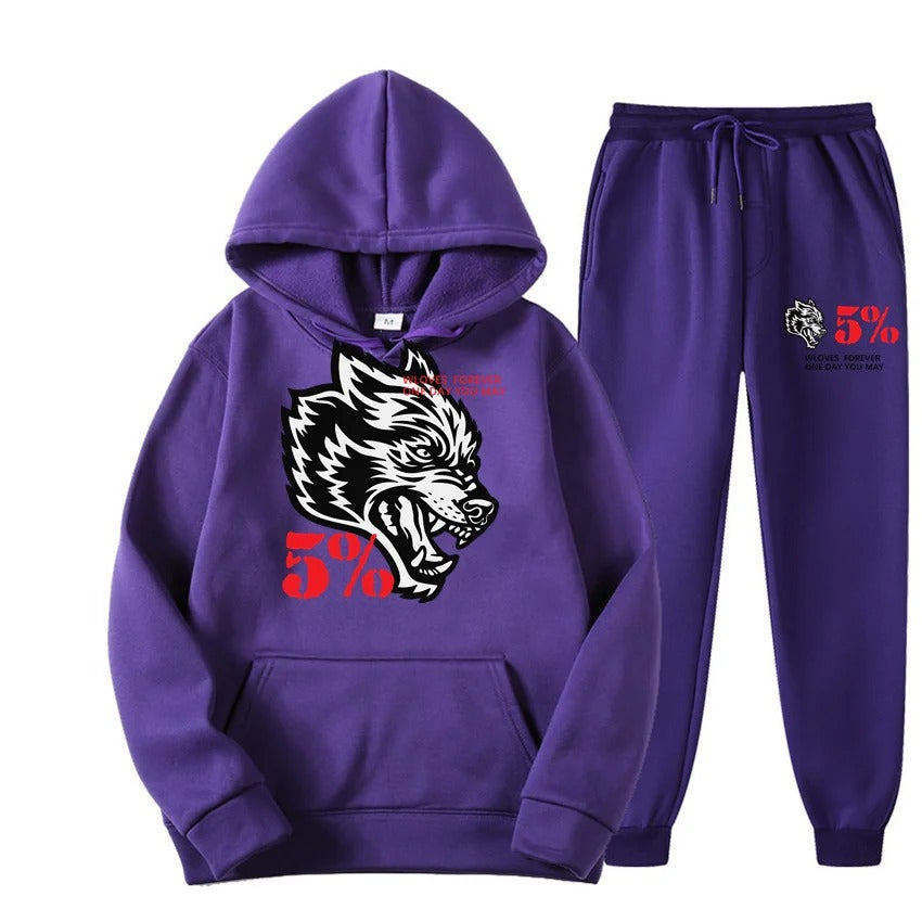 Fashion New Hip Hop Wolf head Print Men’s Jackets