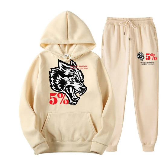 Fashion New Hip Hop Wolf head Print Men’s Jackets