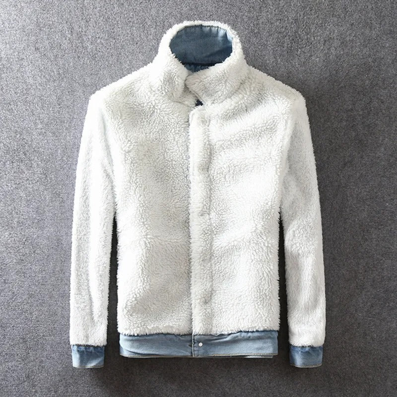 Men Winter Jacket Fashion Fleece Lined Outerwear