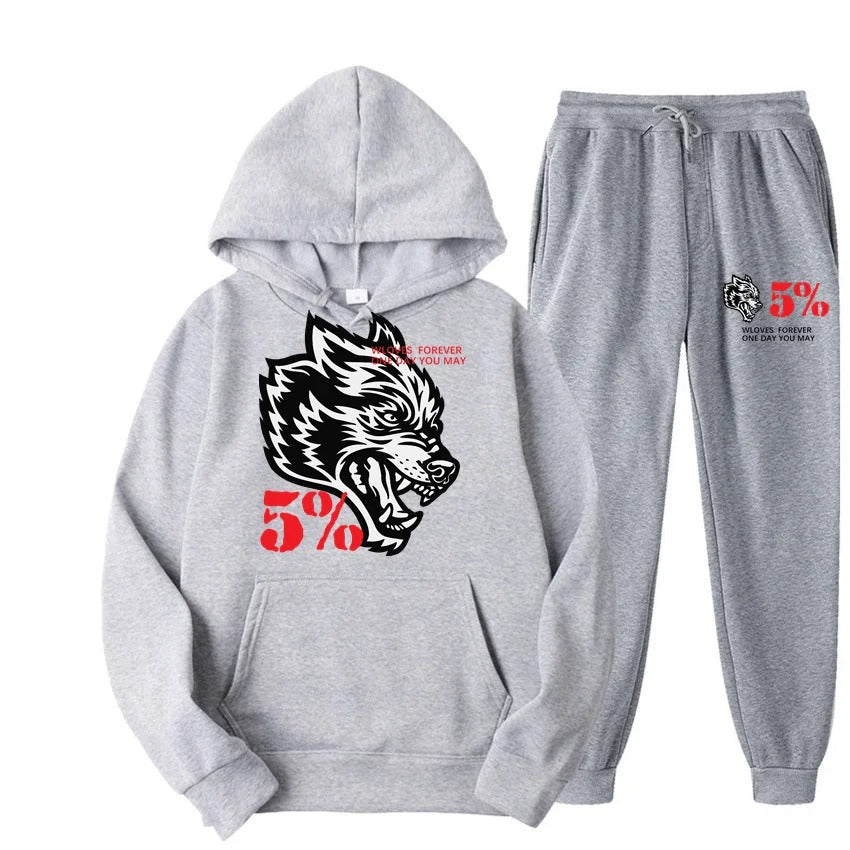 Fashion New Hip Hop Wolf head Print Men’s Jackets