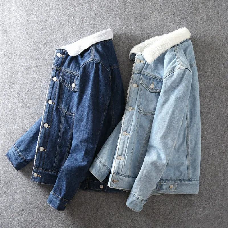 Men Winter Jacket Fashion Fleece Lined Outerwear