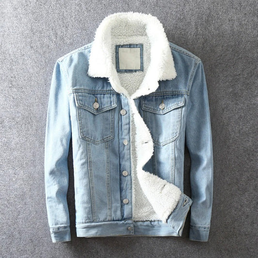 Men Winter Jacket Fashion Fleece Lined Outerwear