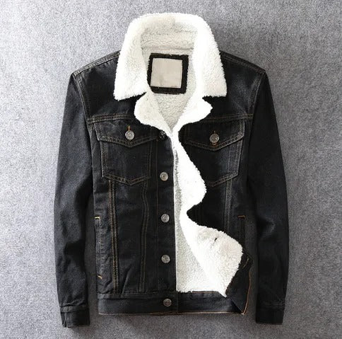 Men Winter Jacket Fashion Fleece Lined Outerwear